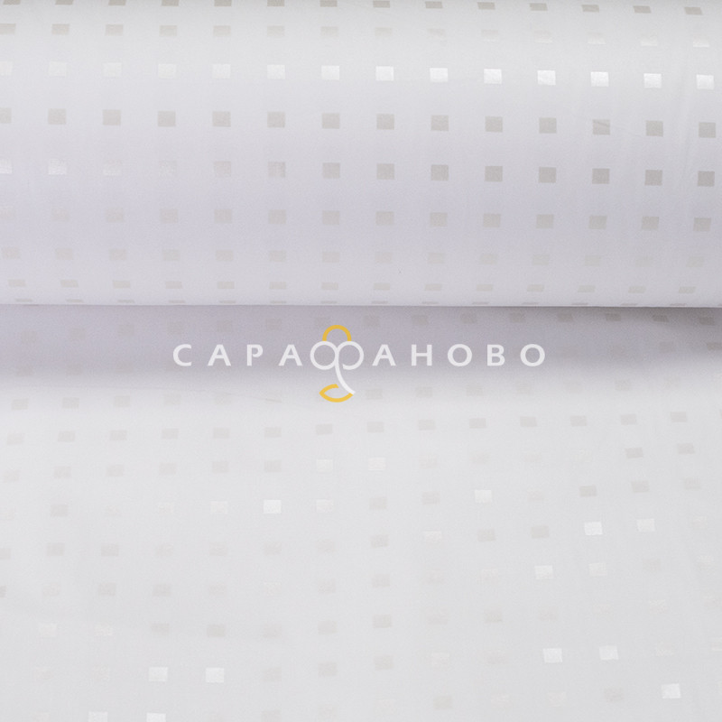 Ткань Тик 100% хлопок 220 см 135 гр диз. 3F-603 WHITE