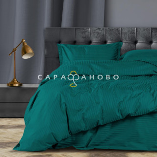 КПБ  Унисон Страйп-сатин 24403-13 Alpine Green