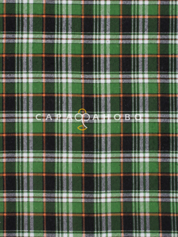 Ткань Фланель 90 см 175 гр №186-6П Грунт(клетка)