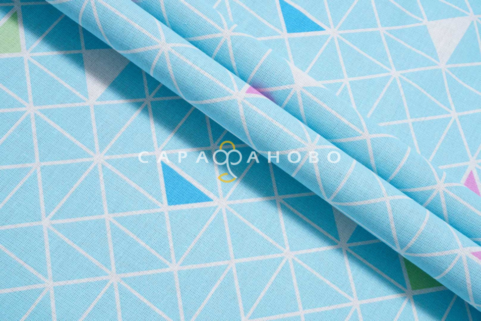Ткань бязь 150 см 120 гр. рис 122 Треугольники вид 4/1