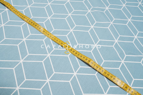 Ткань Поплин 220 см 115 гр рис Куба вид 1 (компаньон)