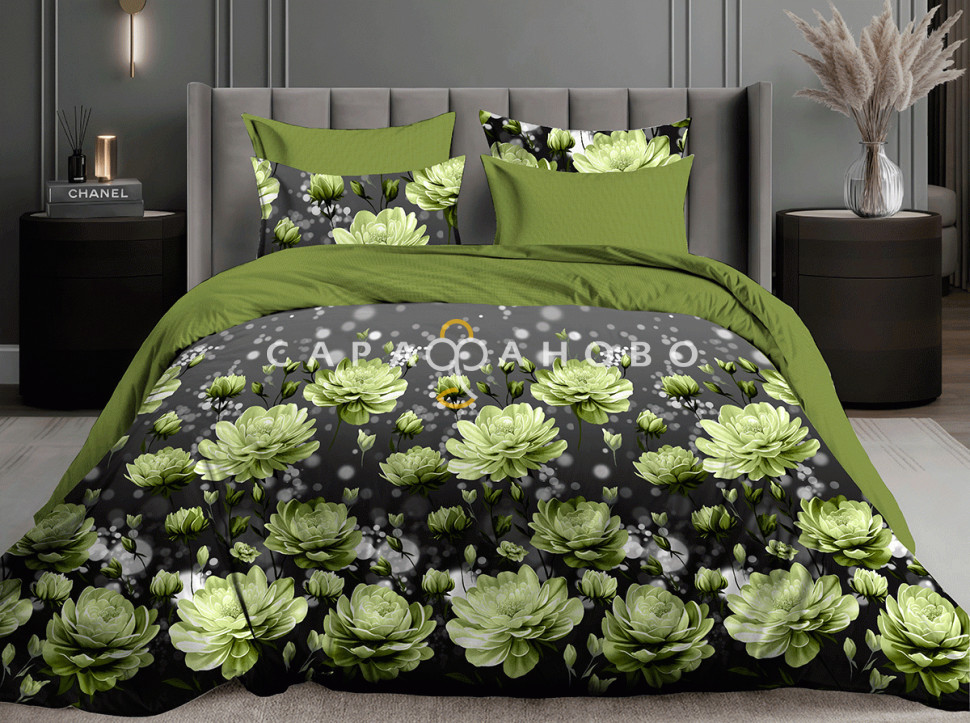 Ткань Перкаль 220 см 110 гр рис Нимфея 20038-2