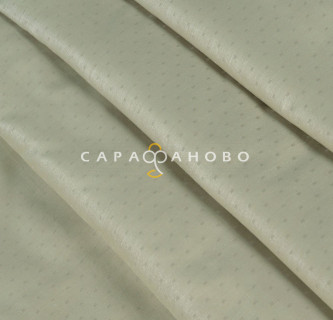 Ткань Страйп-сатин 240 см Точки кремово-бежевые
