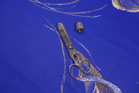 Ткань Поплин 220 см рис. 23082-1 Каллы, миниатюра 5
