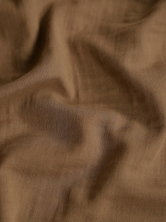 Ткань Муслин жатый 160 см. 120 гр. рис. гладкокрашеный кофе