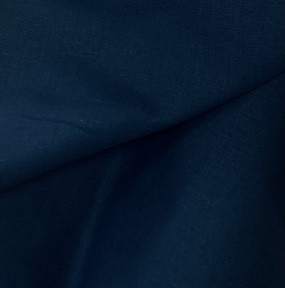 Ткань Полулён п/варёный 150 см. Индиго 641