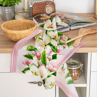 Полотно вафельное 50 см 175 гр наб рис 29432 вид 1 "Цветочный вернисаж" 