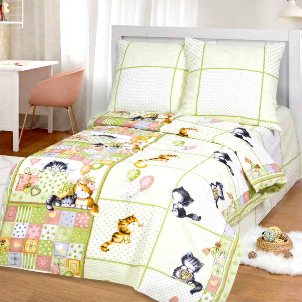 Ткань бязь 150 см Шалунишки рис 11320 вид 1