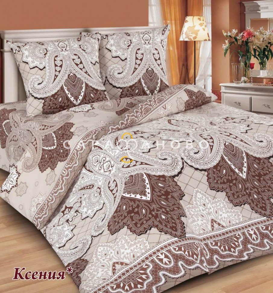 Ткань поплин 220 см Ксения компаньон рис 10496 вид 1