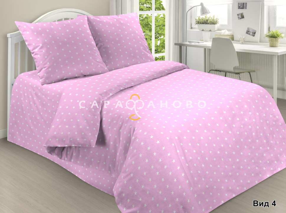 Ткань поплин 150 см 110 гр детский рис 2024/4
