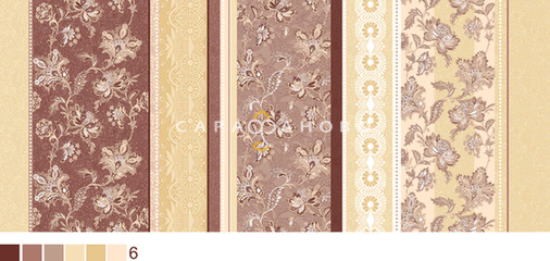 Ткань Бязь детская 150 см 120 гр рис Ажур 2453-3 бежевый