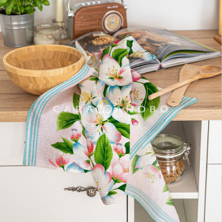 Полотно вафельное 50 см 175 гр наб рис 29432 вид 2 "Цветочный вернисаж"