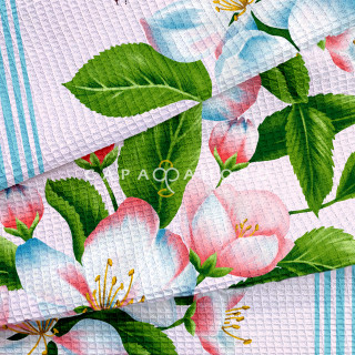 Полотно вафельное 50 см 175 гр наб рис 29432 вид 2 "Цветочный вернисаж"