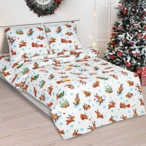 Ткань Поплин 150 см рис. 12171-1 Оленята