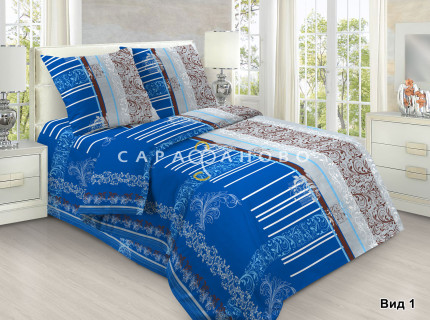 Ткань Бязь 150 см ГОСТ рис 1232/1 синий
