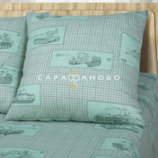 Ткань Бязь 150 см "Танки" рис 11028-1