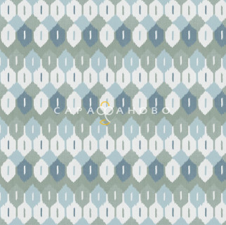 Ткань Перкаль 220 см набивной арт 239 рис 72212 вид 1 "Икат" 