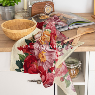 Полотно вафельное 50 см 175 гр наб рис 29495 вид 2 "Цветочная алхимия" 