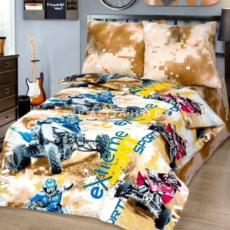 Ткань бязь 150 см Техно рис 11283 вид 1