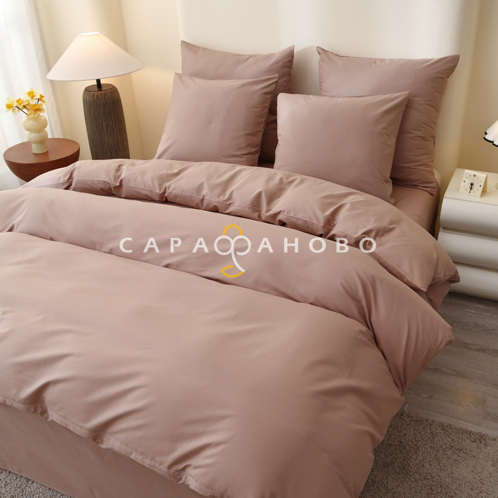 Ткань Поплин 220 см 115 гр однотонный рис Капучино