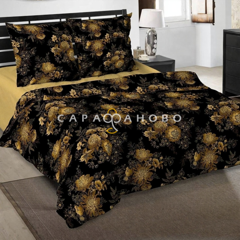 Ткань Сатин 220 см рис. 23111-1 Бархатистый звон (компаньон)