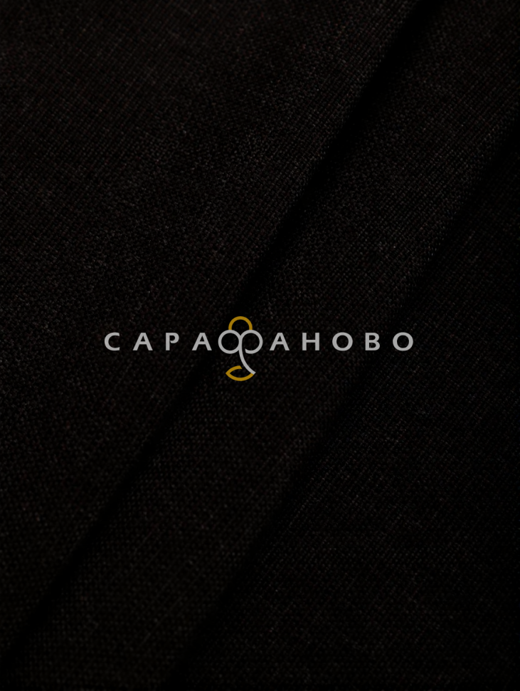 Ткань Рогожка 150 см 272 гр. Темно-коричневый