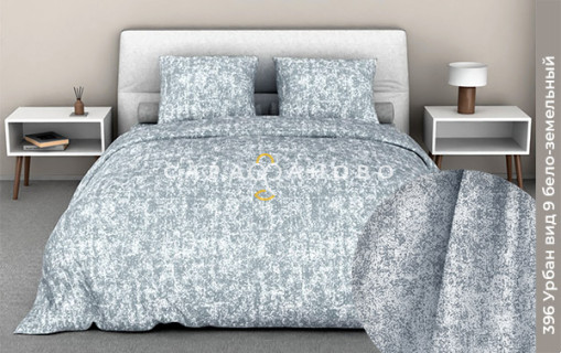 Ткань Бязь 220 см 140 гр рис урбан 9/3 вид б/з серый