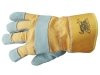Перчатки спилковые комбинированные «Трал» с утеплителем