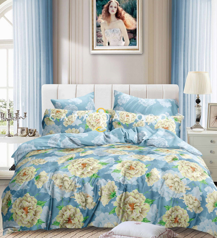 Ткань Сатин Твил набивной 235 см. 115гр. А+В рис.61