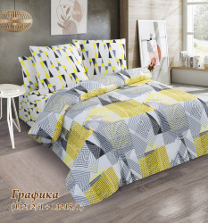 Ткань Бязь 220 см 120 гр рис Графика вид 1 (основа)
