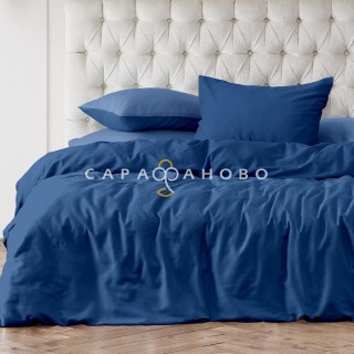 КПБ  Унисон Сатин 86251-6/86151-6 Classic blue