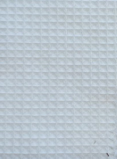 Ткань Вафельное полотно 7х7 150 см 235 г/м2 цвет Белый (противоусадочное)