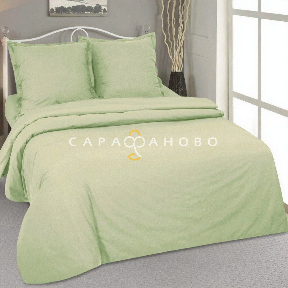 Ткань поплин 220 см Фисташковый Актив гладкокрашеный рис.70145-1