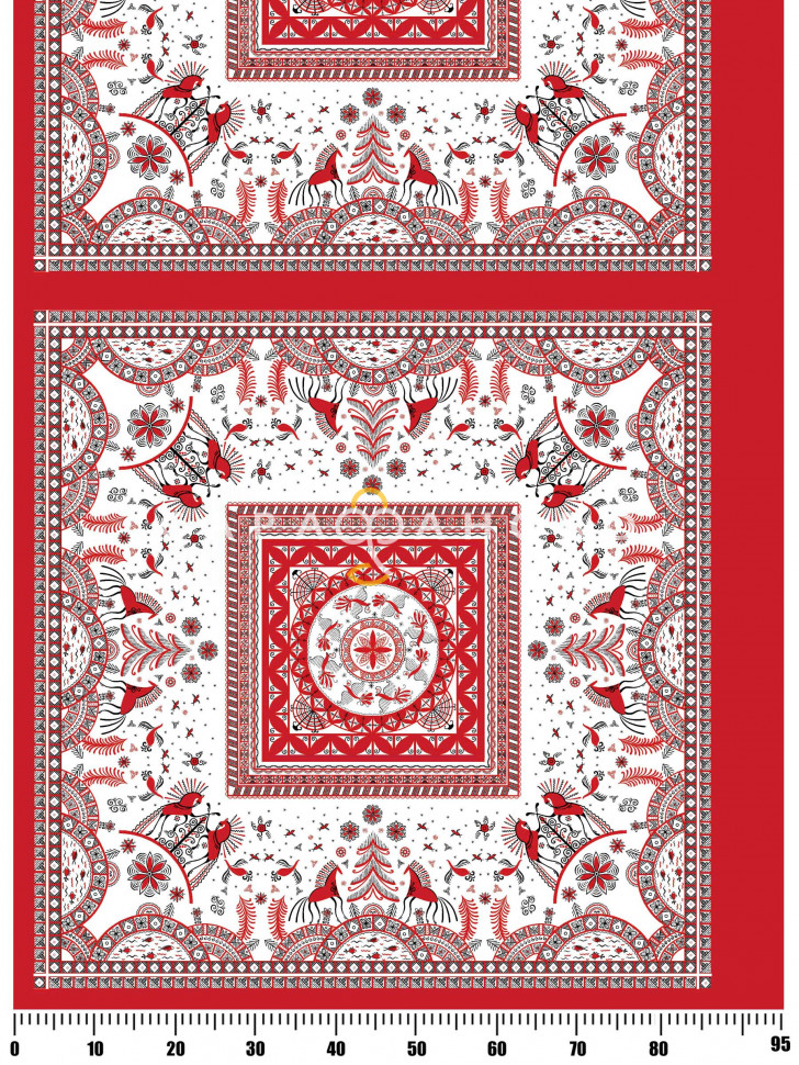 Ткань Ситец 95 см 90 гр платочный 21397-1