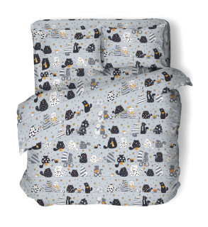 Ткань Бязь 150 см 140 гр рис 502310/1 Коты