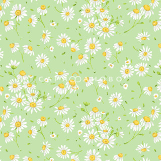 Ткань Перкаль 150 см набивной арт 140 "Тейково" рис 64053 вид 1 "Милора" зеленый 