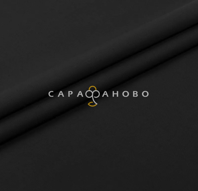 Бязь гладкокрашеная чёрная арт. 262 ш. 150 см пл. 122 гр/м2, фото 1