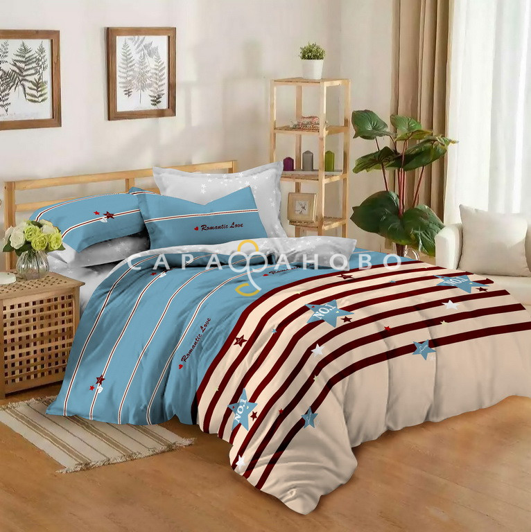 Ткань Поплин 220 см 115 гр А+В рис 1086