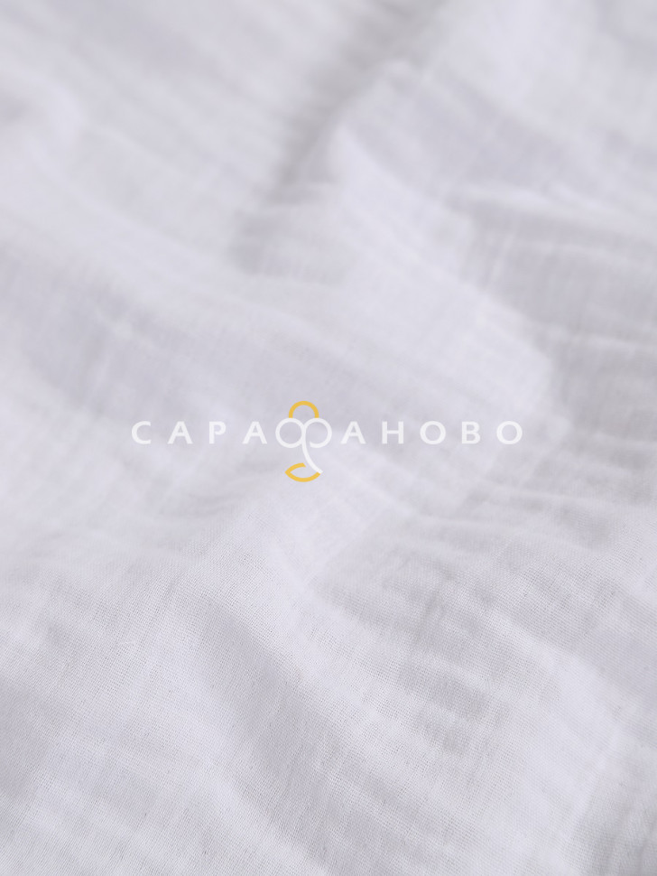 Ткань Муслин жатый 160 см. 120 гр. рис. отбеленный