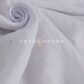 Ткань Муслин жатый 160 см. 120 гр. рис. отбеленный