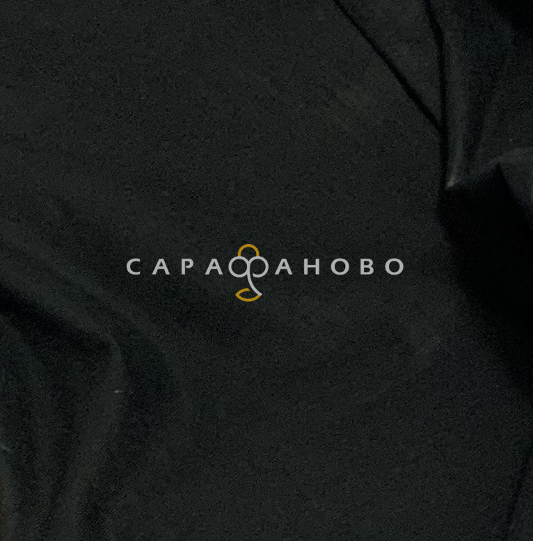 Ткань крашеная п/лён 240гр. ш. 150 см рис Черный