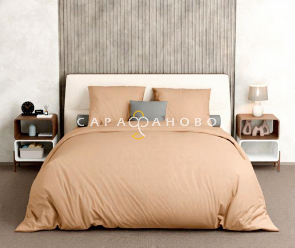 Ткань Бязь 150 см 120 гр рис 1/1 вид бежевый