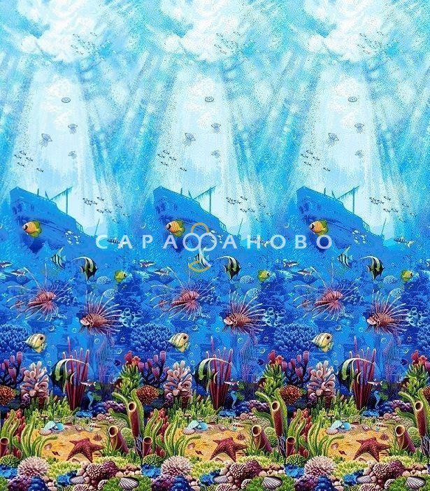 Ткань Бязь Комфорт 220 см 6235-1 Красное море