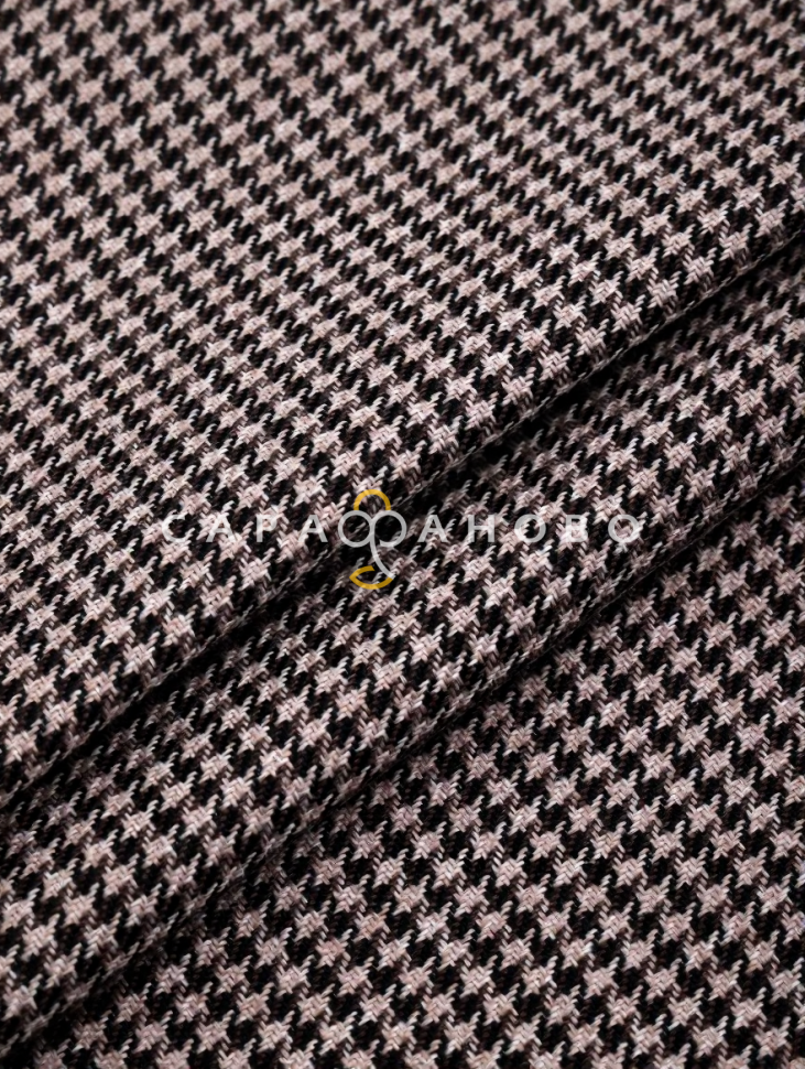 Ткань Рогожка 150 см 272 гр. Темно-коричневый