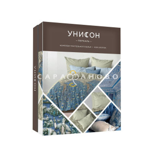 КПБ  Унисон Перкаль 24138-6/15860-93/24139-1 Танец павлина (золотой пигмент)