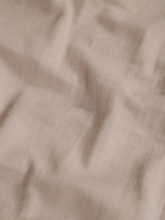 Ткань Муслин жатый 160 см. 120 гр. рис. гладкокрашеный Бежево-серый
