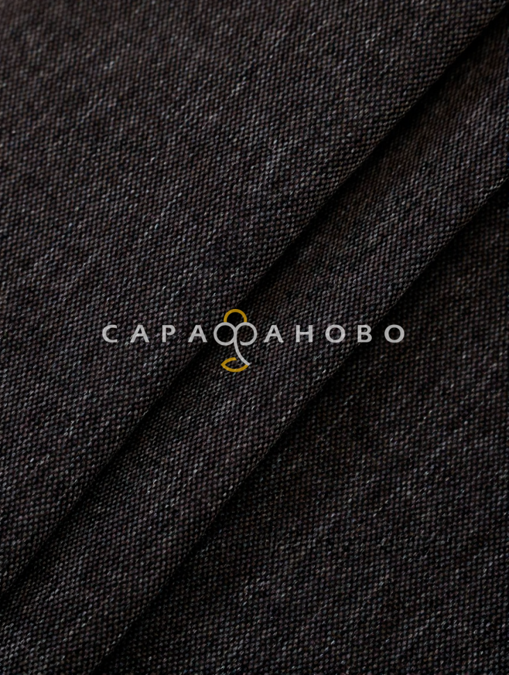 Ткань Рогожка 150 см 272 гр. Темно-шоколадный