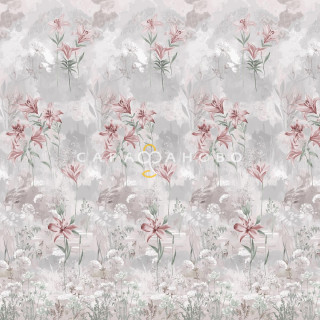 Ткань Перкаль 220 см 110 гр набивной арт 239 "Тейково" рис 60273 вид 1 