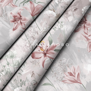 Ткань Перкаль 220 см 110 гр набивной арт 239 "Тейково" рис 60273 вид 1 