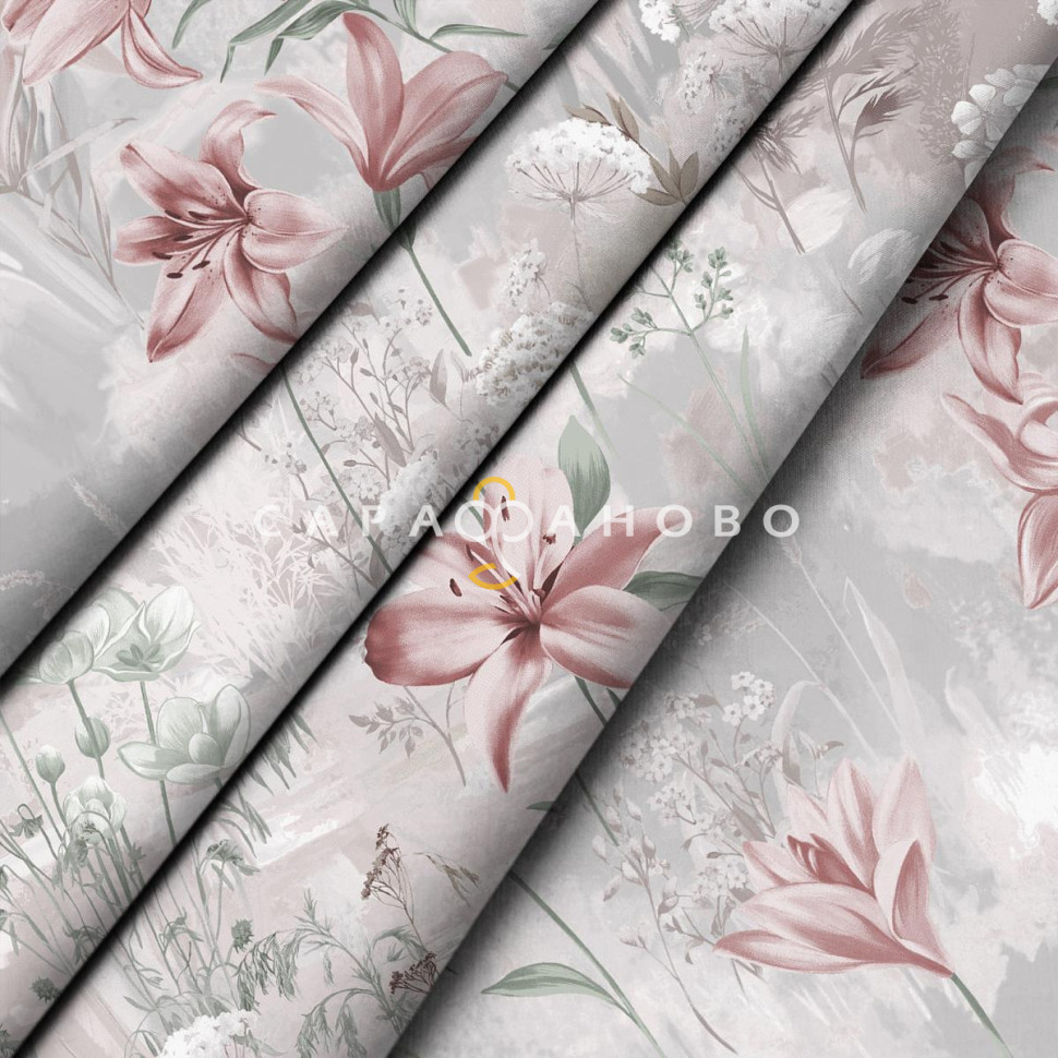 Ткань Перкаль 220 см 110 гр набивной арт 239 